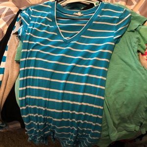 Blue/white stripe shirt